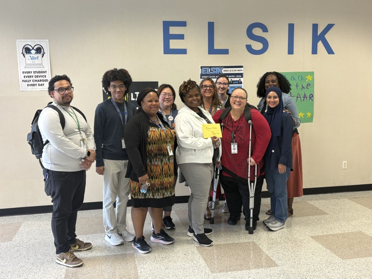 Celebrating excellence at Elsik! 🎉 The 9th Grade Staff proudly honored Ms. Wells as our 2025–2026 Teacher of the Year. Your dedication, passion, and impact on our students inspire us all. Thank you for leading the way! #LeadTheWay #ElsikPride