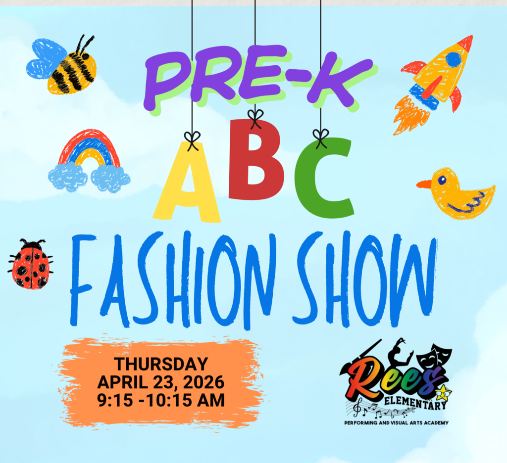 Pre-K ABC Fashion Show Thursday April 23rd at 9:15