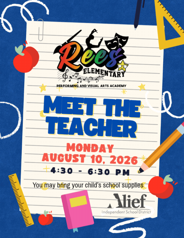 Meet the Teacher August 10th 4:30-6:30 pm