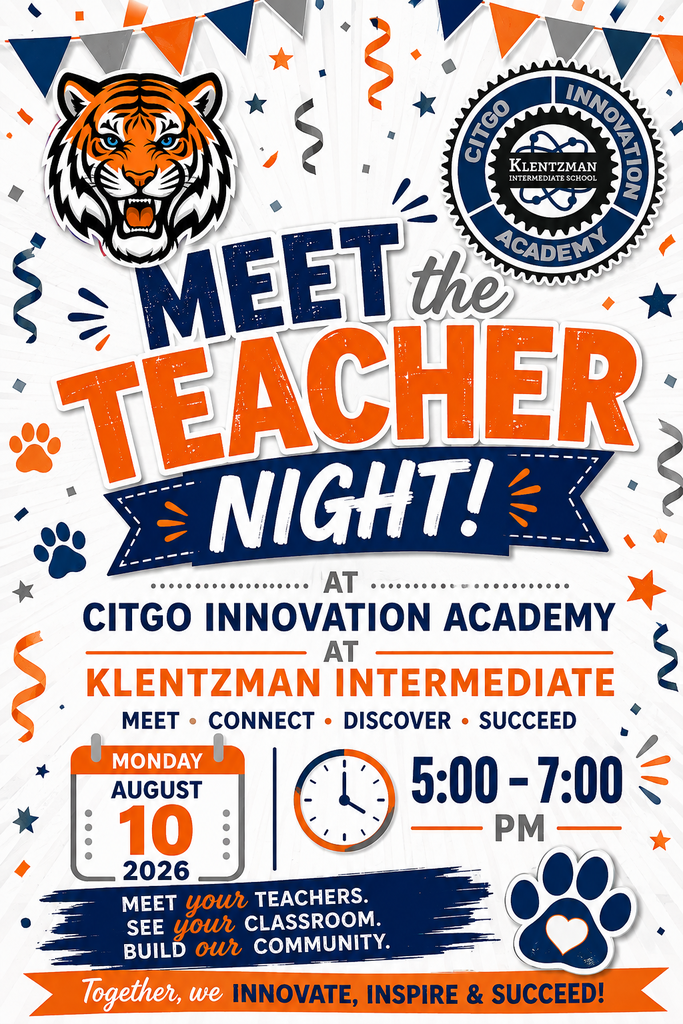 Meet the Teacher Night- August 10th 5PM-7PM