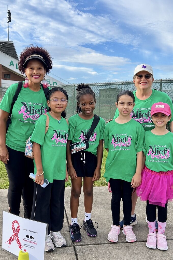 Rees Gals Club Breast Cancer Walk