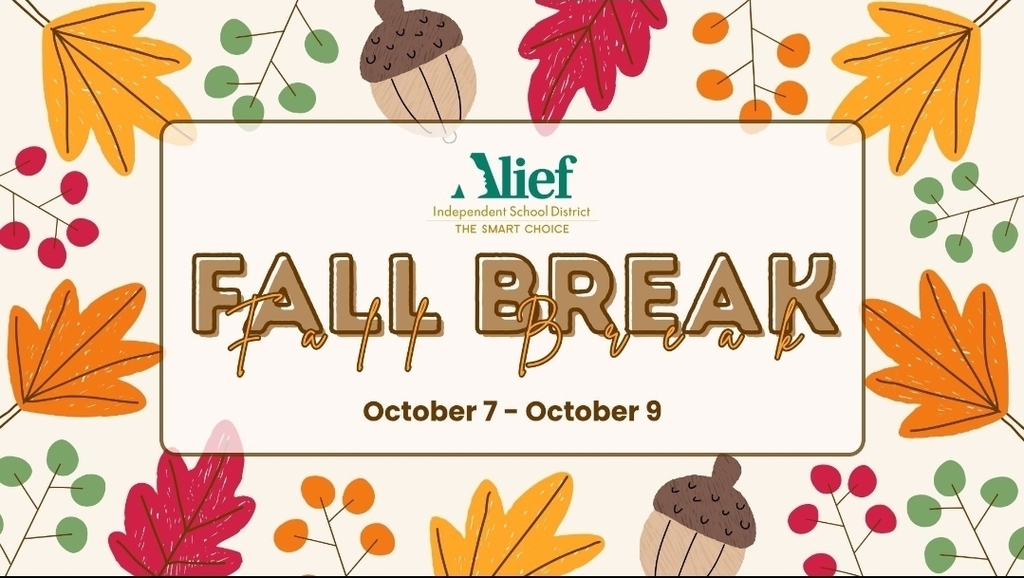 fall break image with acorns and leaves flyer