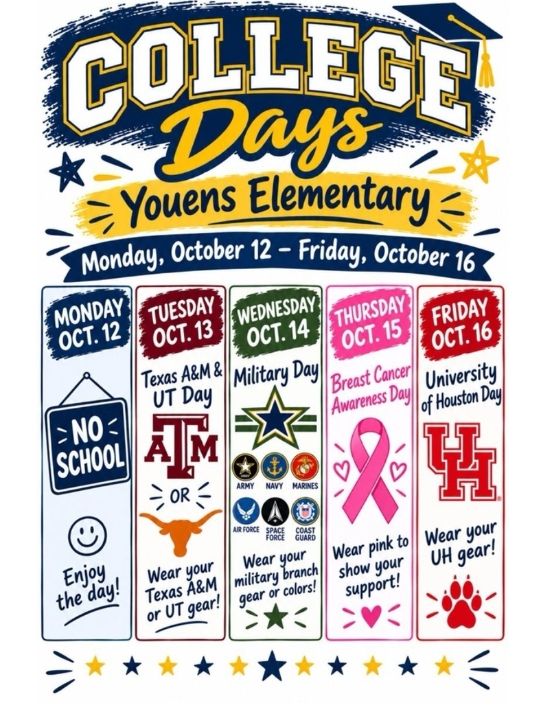college day flyer with several college logos amd armed forces 