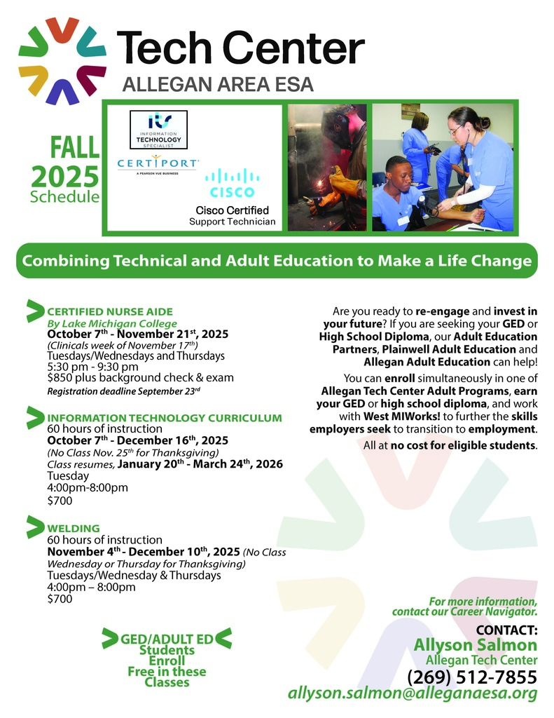 Fall CTE Adult flyer