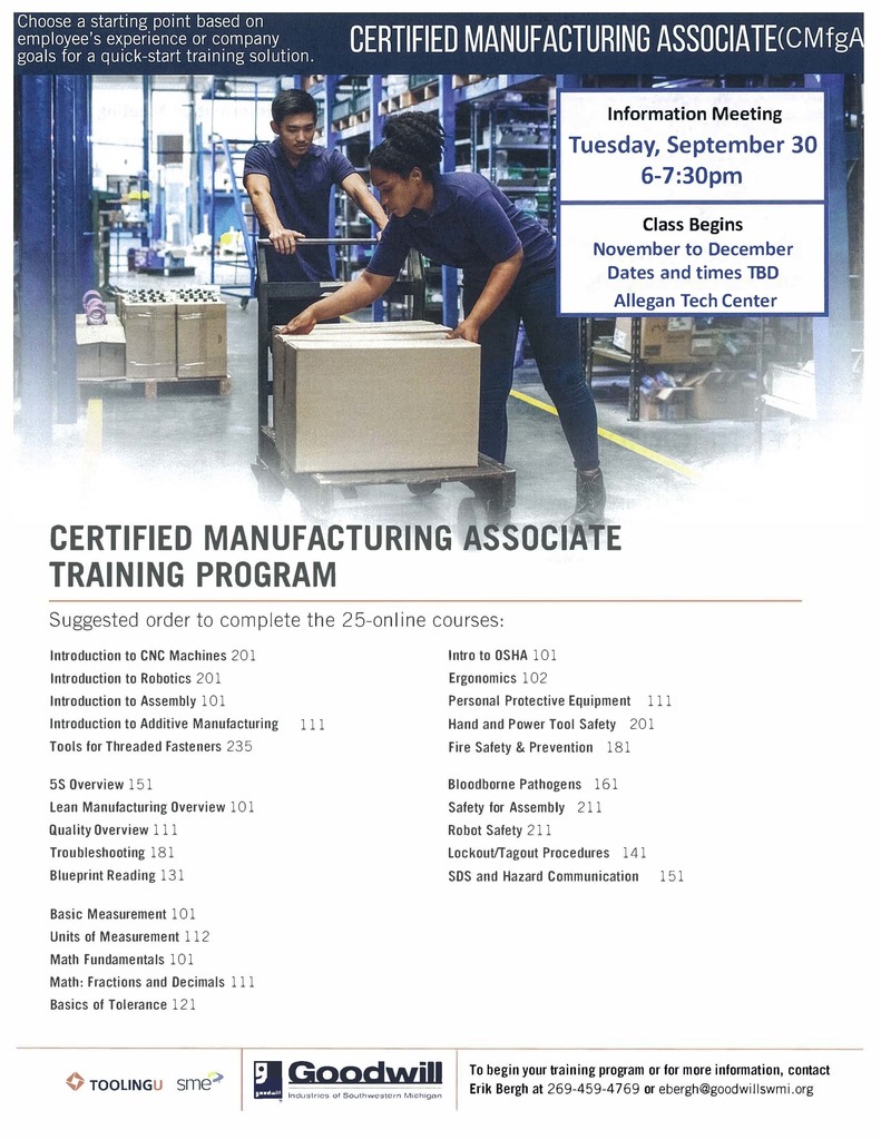 Fall Flyer page 2 Goodwill Manufacturing