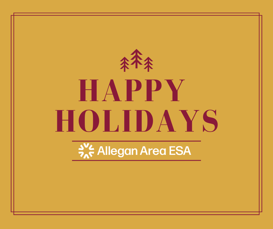 Happy Holidays with three pine trees