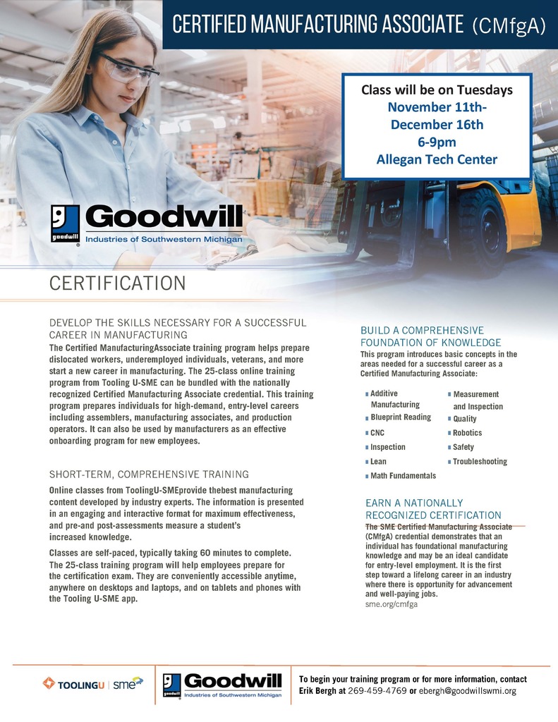 Page 1 of Manufacturing Class with Goodwill