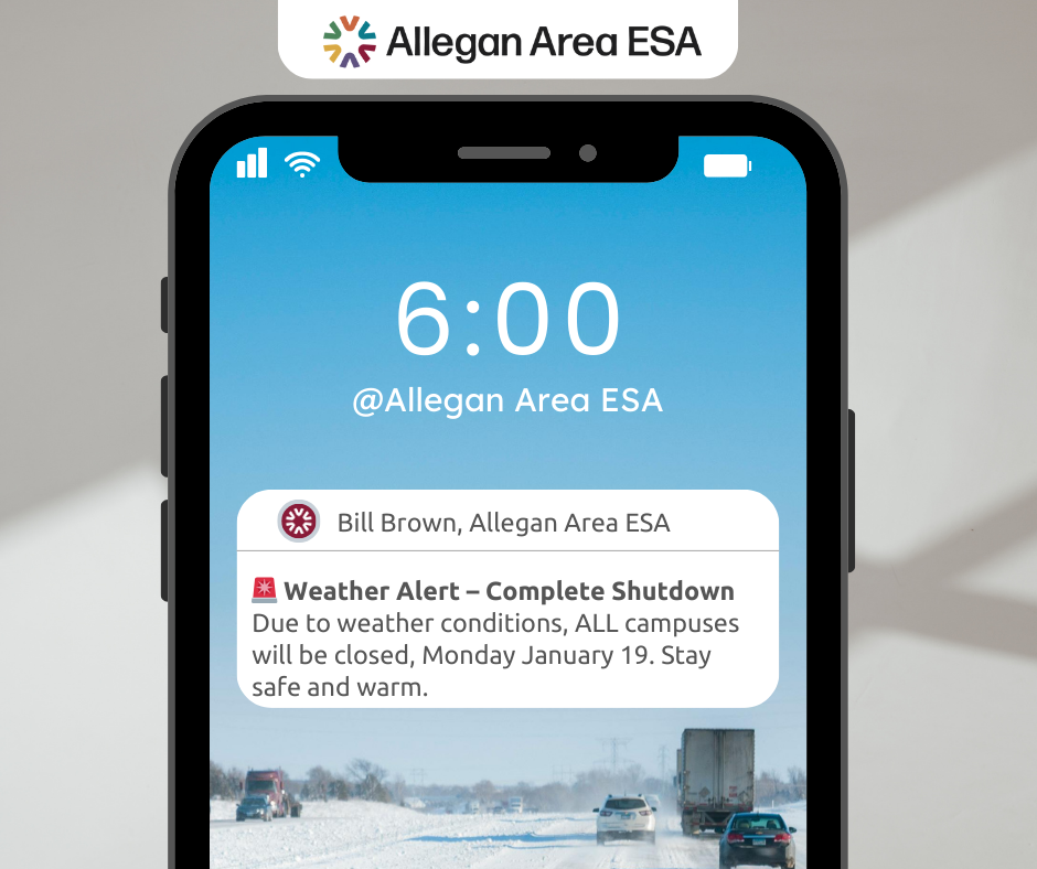 Weather alert complete shut down