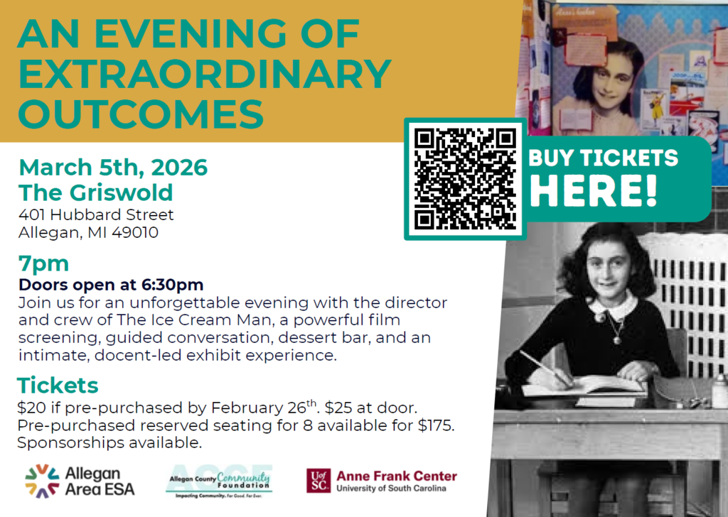 AN EVENING OF EXTRAORDINARY OUTCOMES March 5th, 2026 The Griswold 401 Hubbard Street Allegan, MI 49010