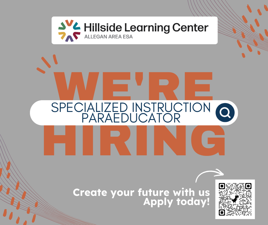 We're hiring specialized instruction paraeducator
