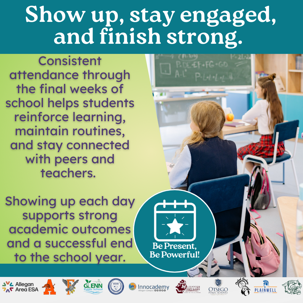 Show up, stay engaged and finish strong