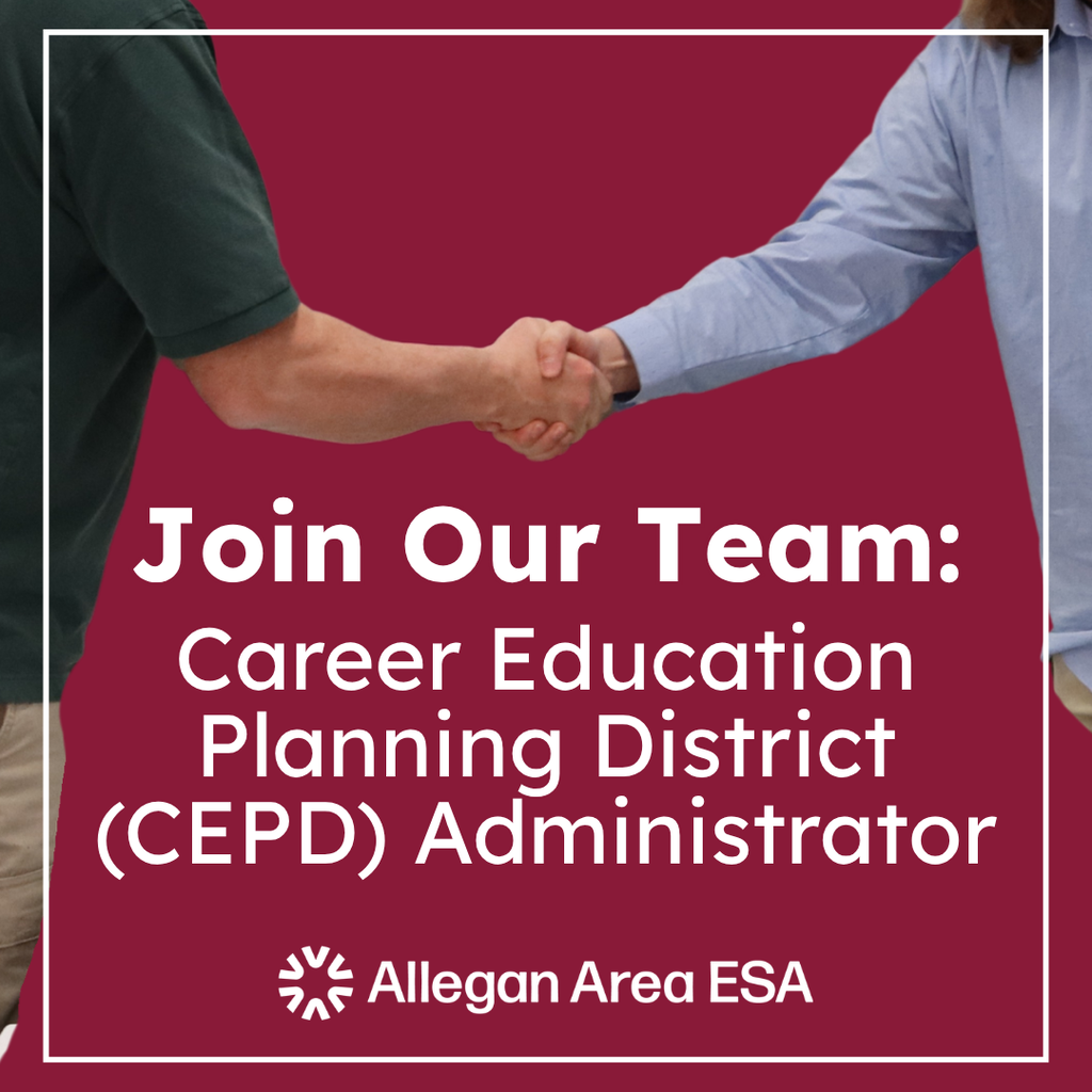 People shaking hands with text that reads "Join our team: Career Education Planning District (CEPD) Administrator"
