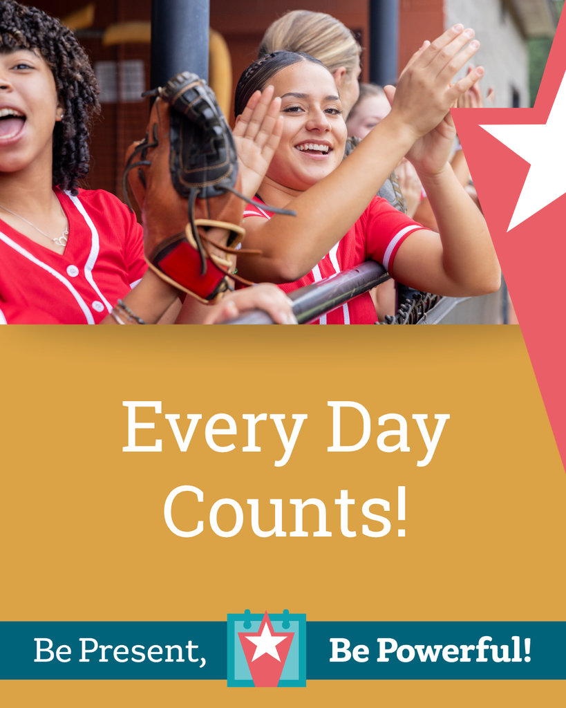 text on image reads "Every day counts!"