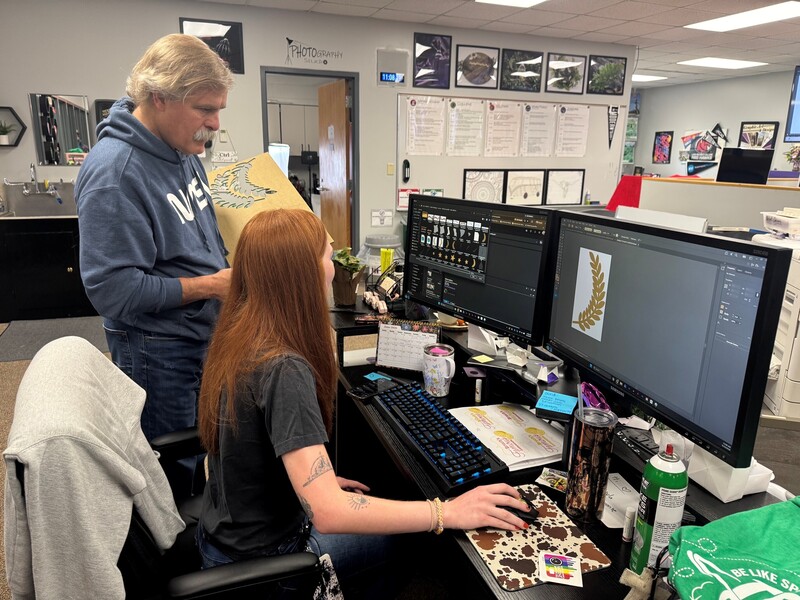 staff and students create design
