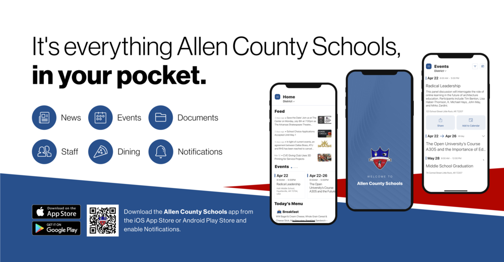 Allen County Schools app notice