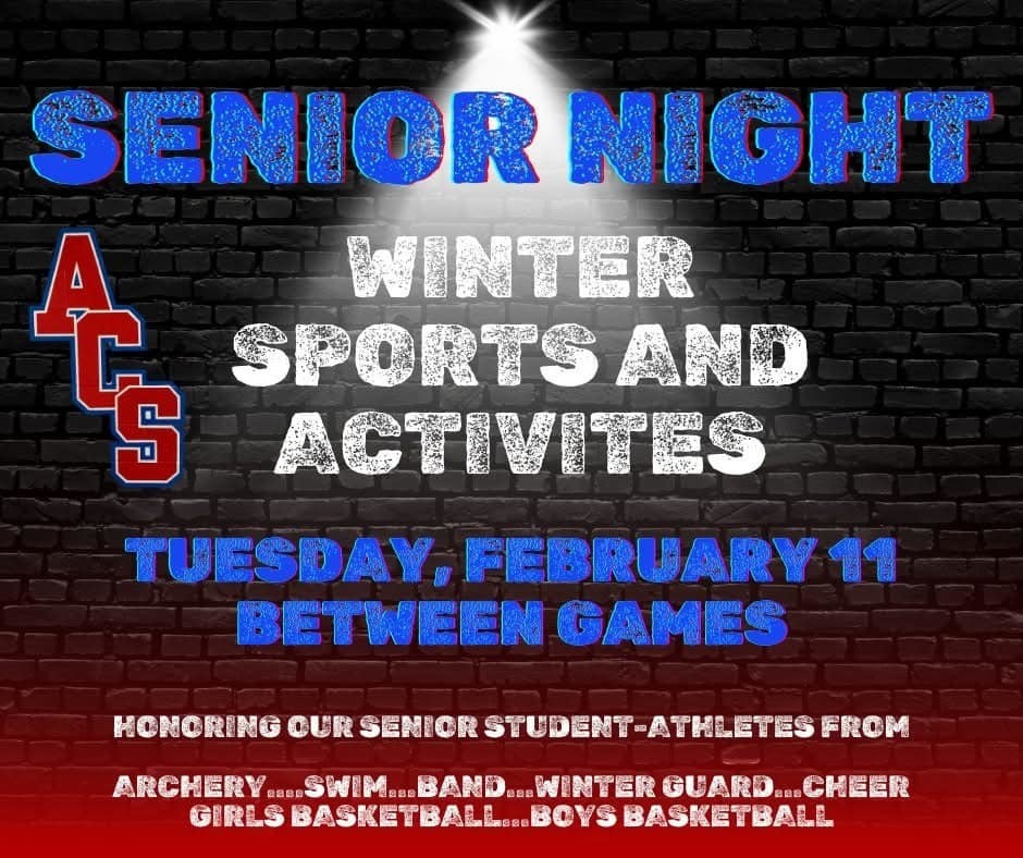 senior night activity flyer