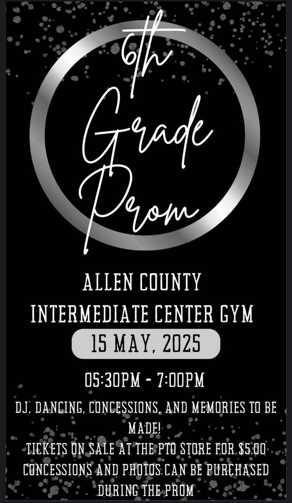 6th grade prom graphic