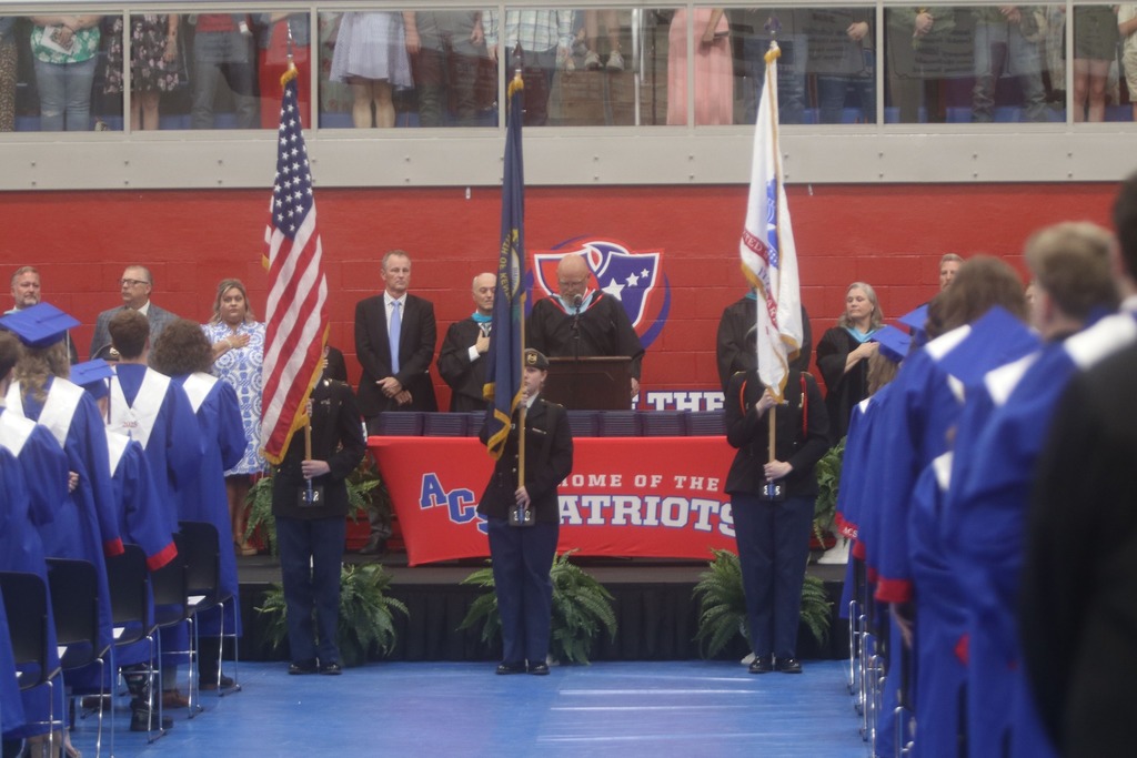 students at graduation