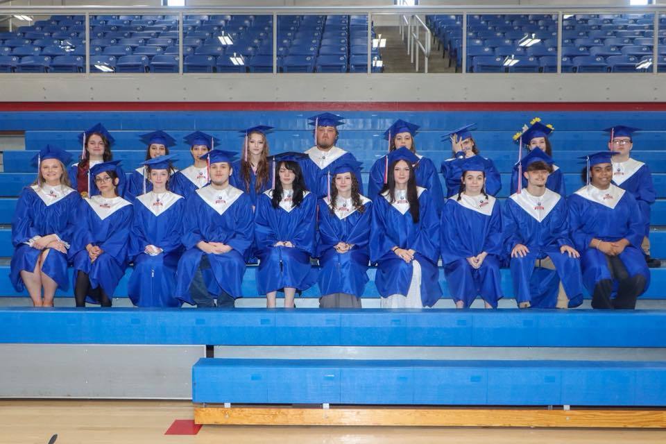students at graduation
