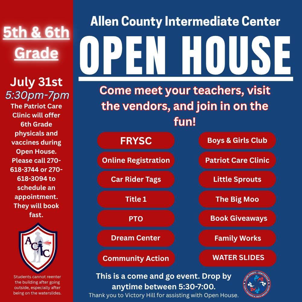 ACIC 5th/6th open house flyer