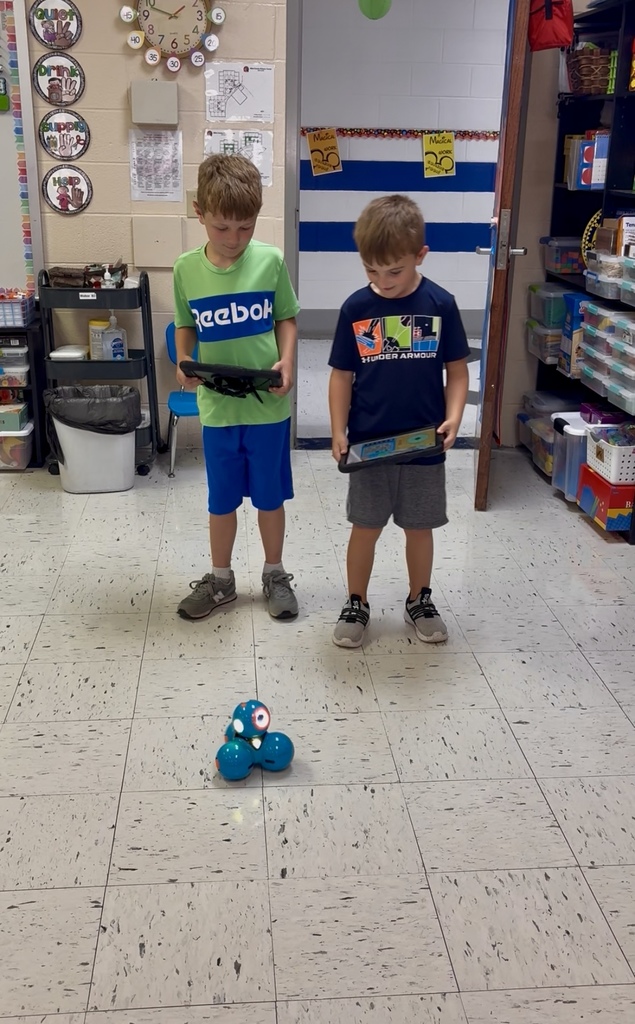 students using robotics