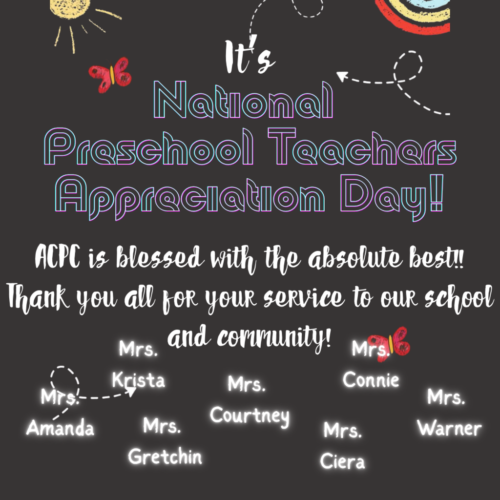 Happy National Preschool Teacherd Appreciation Day!