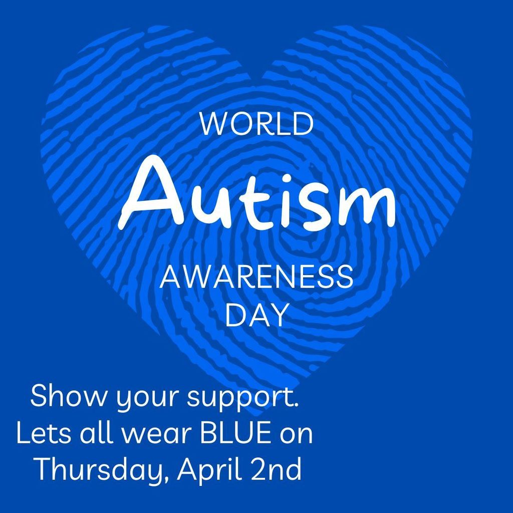 Wear Blue Thursday,  April 2nd 