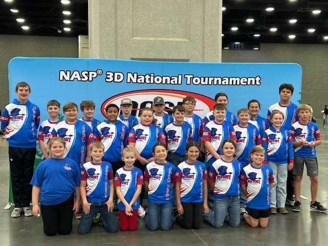 ACIC Elementary Archers traveled to Louisville this week and participated in the 2026 NASP Nationals Tournaments, earning qualifying scores in both Bullseye and 3D events. We will know in a few weeks if we have qualified for Championships in Daytona. Top Archers for Bullseye was Breighlyn Anderson with a score of 256 and Embri Young with a score of 227. Top Archers for 3D was Rhett Tuttle with a score of 242 and Easton Tade with a score of 213. Personal best scores were achieved by 13 Archers. Congratulations to the ACIC Elementary Team.