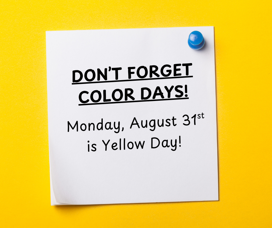 8/31 is Yellow Day