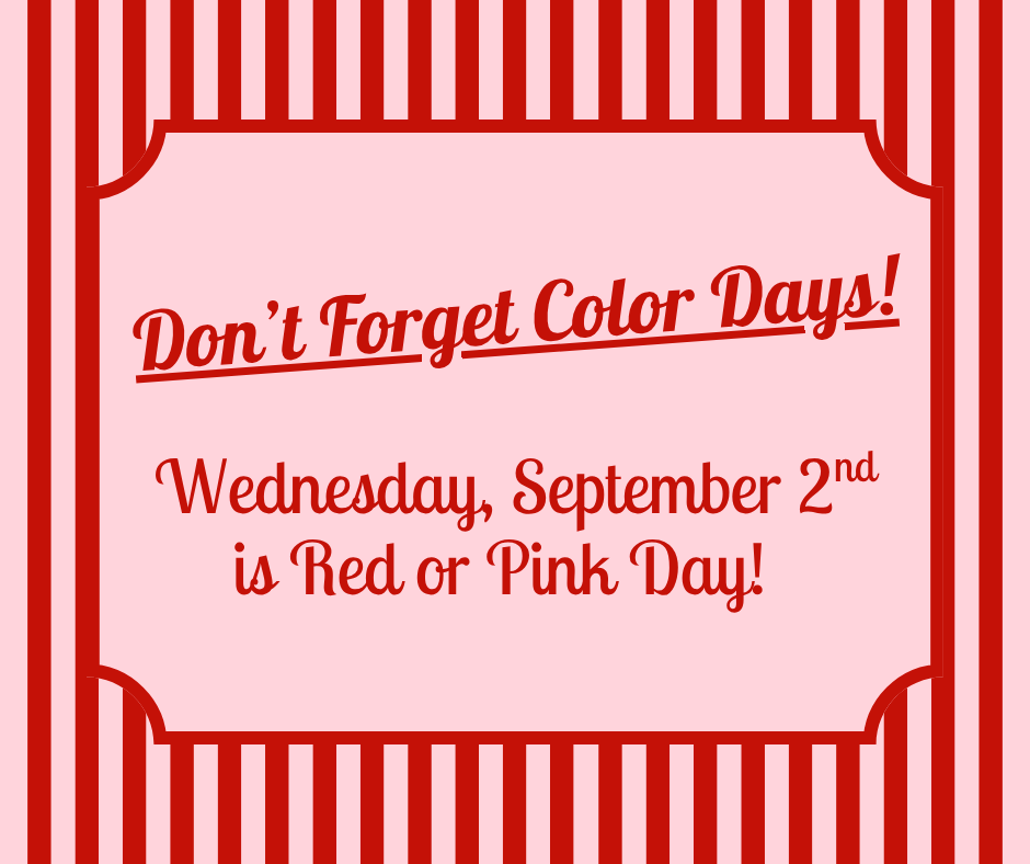 9/2 is Red & Pink Day