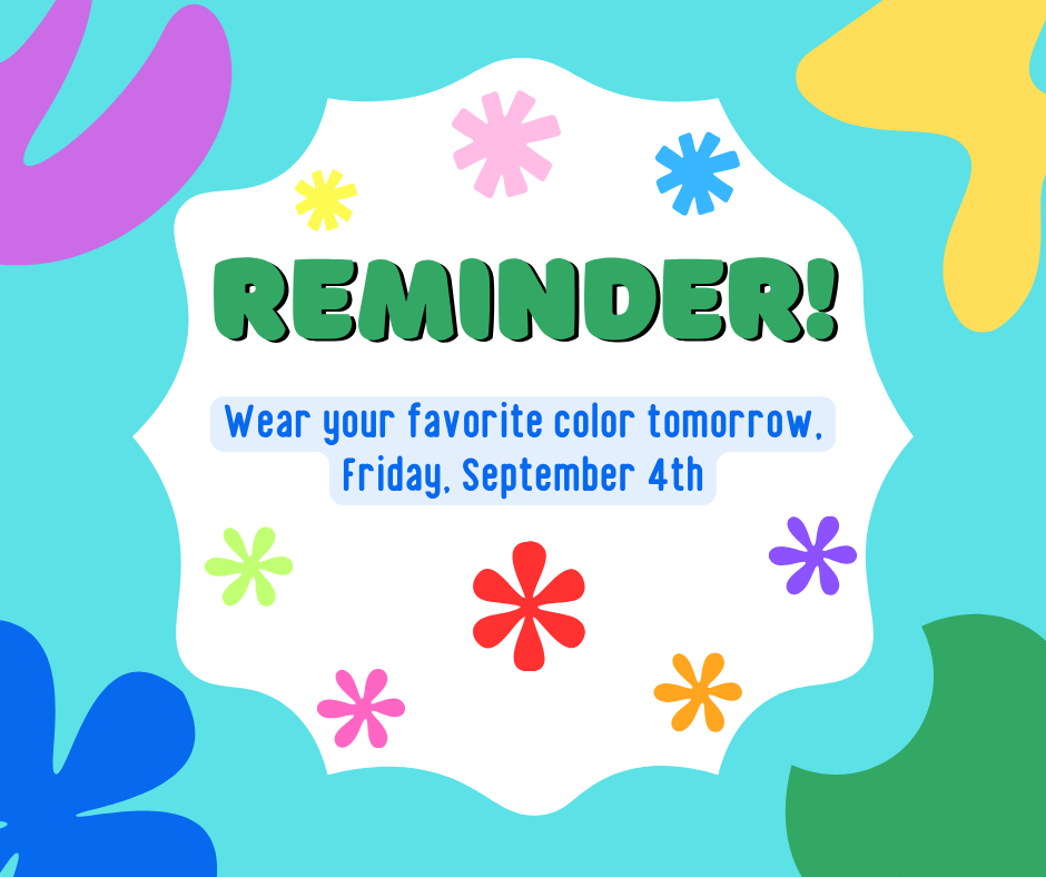 9/4 is Favorite Color Day