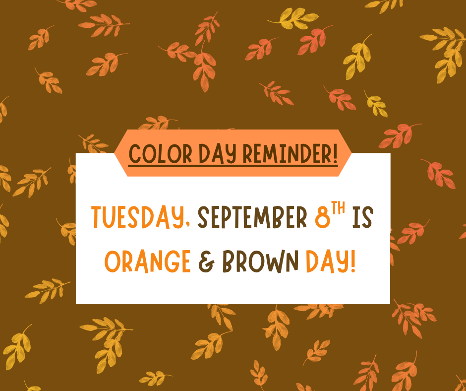 9/8 is Orange & Brown Day