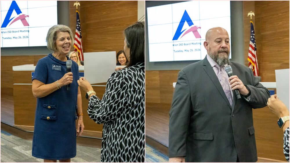 Dr. Polly Montgomery and Dr. Bill Parker Sworn in for New Three-Year Term