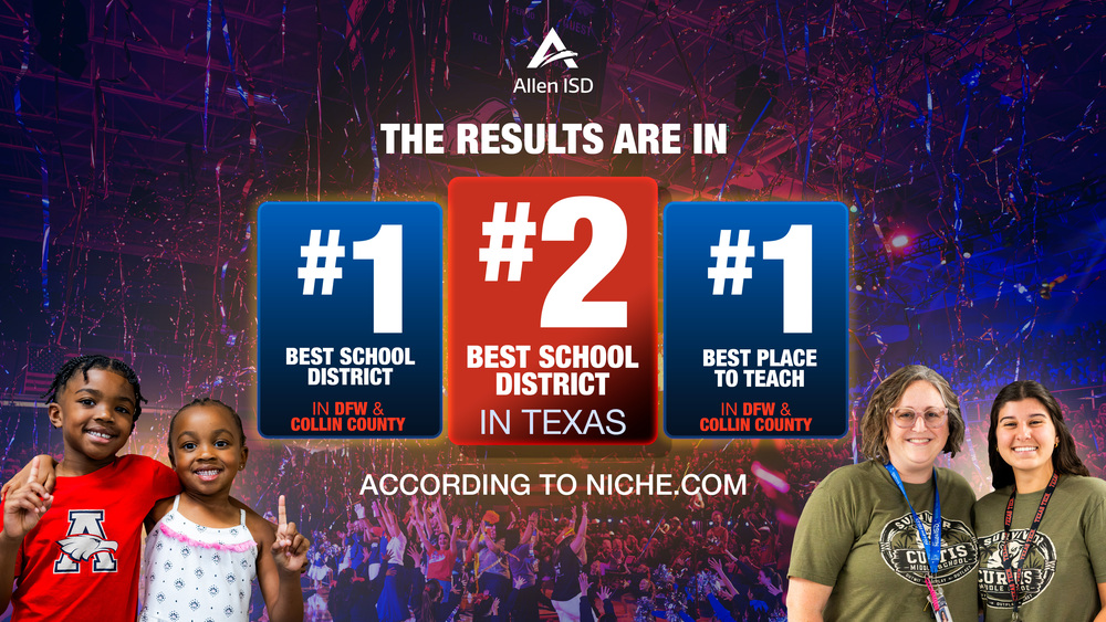 Allen ISD Ranks No. 1 Best District in DFW, No. 2 in Texas 