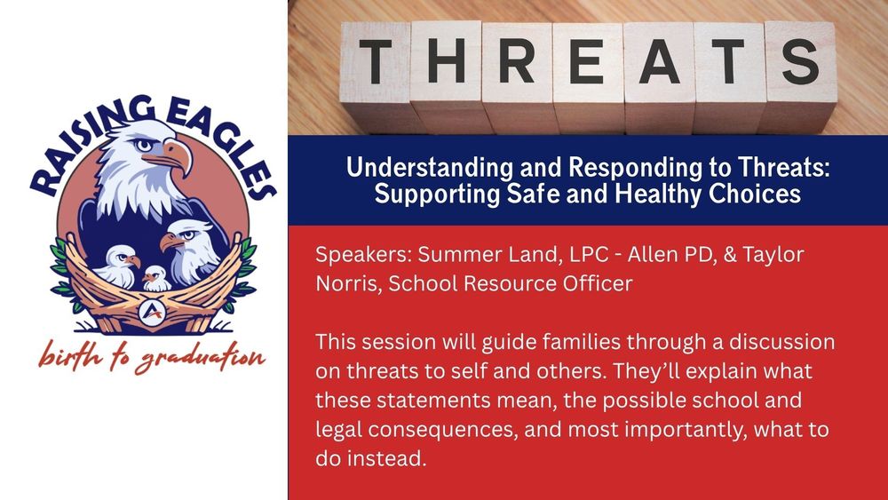 Raising Eagles: Understanding and Responding to Threats