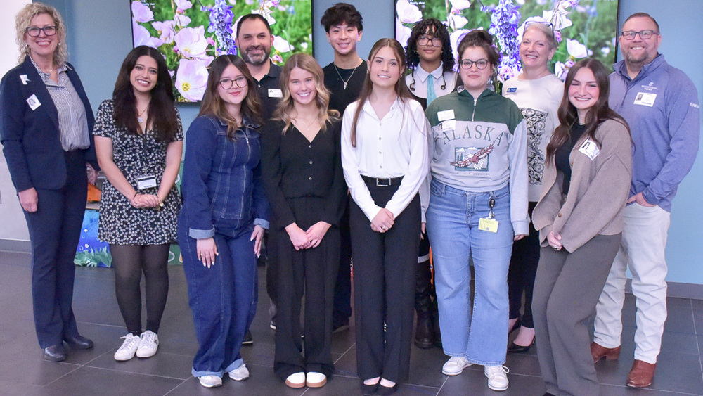 AHS students with Watters Creek representatives