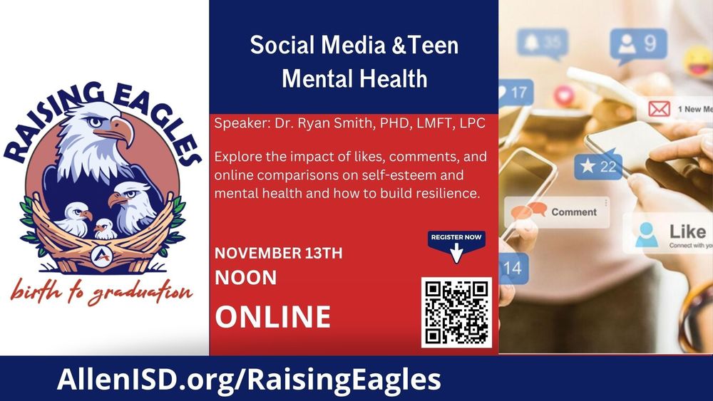 Raising Eagles: Social Media & Teen Mental Health – November 13