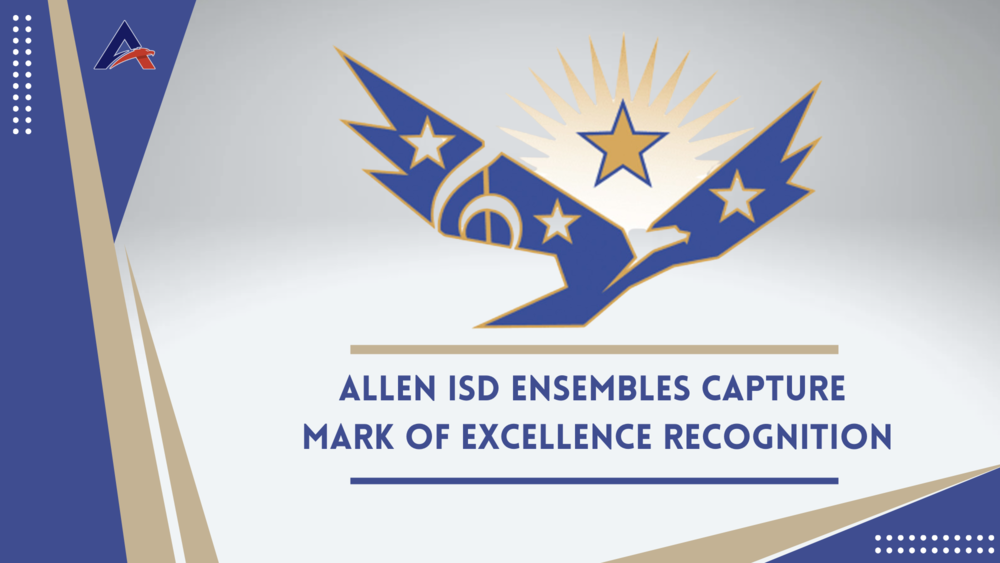 Allen ISD Band capture Mark of Excellence recognition