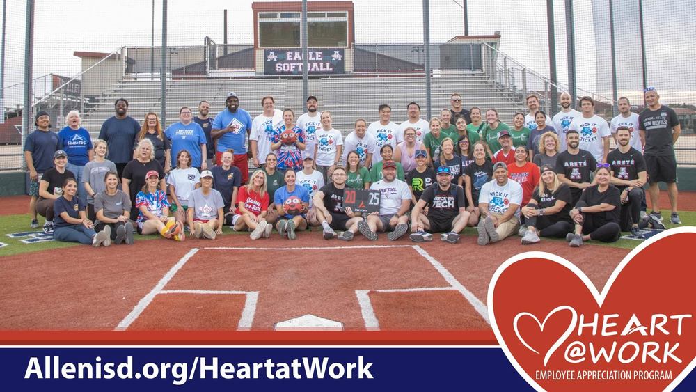 Allen ISD Employees Enjoy Fun, Fitness, and Friendly Competition at Heart at Work Kickball Event