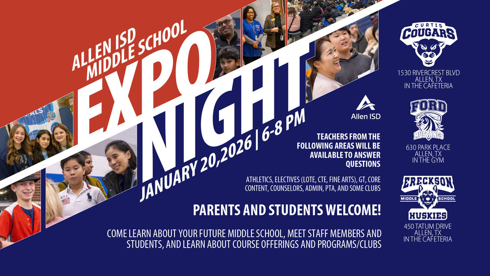 Middle School Expo Night graphic