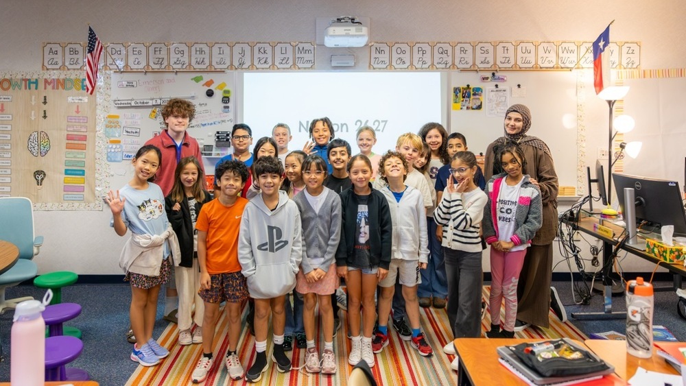 Allen High School Seniors Give Back to Former Campuses on Senior Give Day 