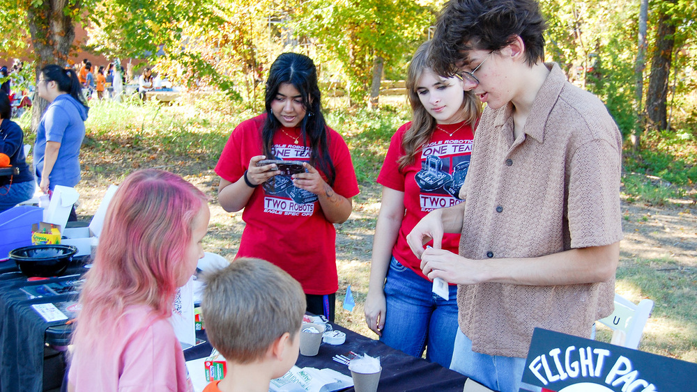 STEAM Center Fall Fest robotics students
