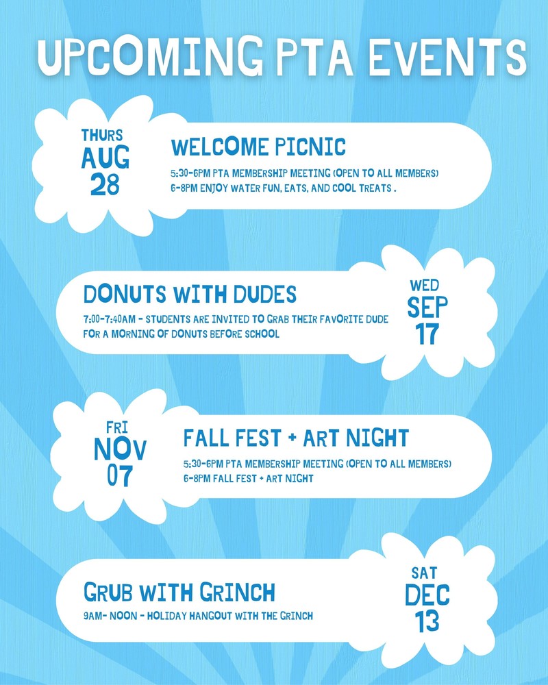 PTA Fall Events