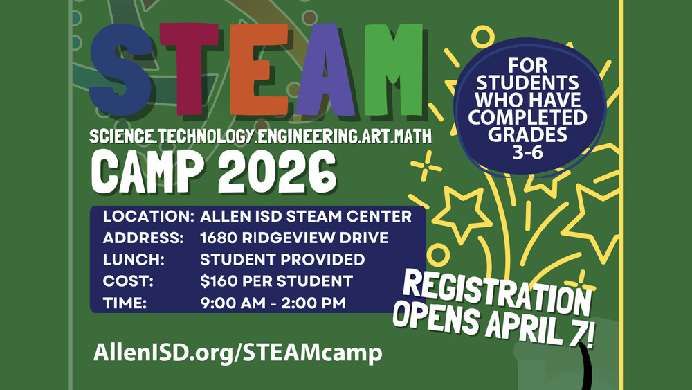 STEAM Center to Host Hands-On Summer Camp for Young Innovators – Registration, April 7