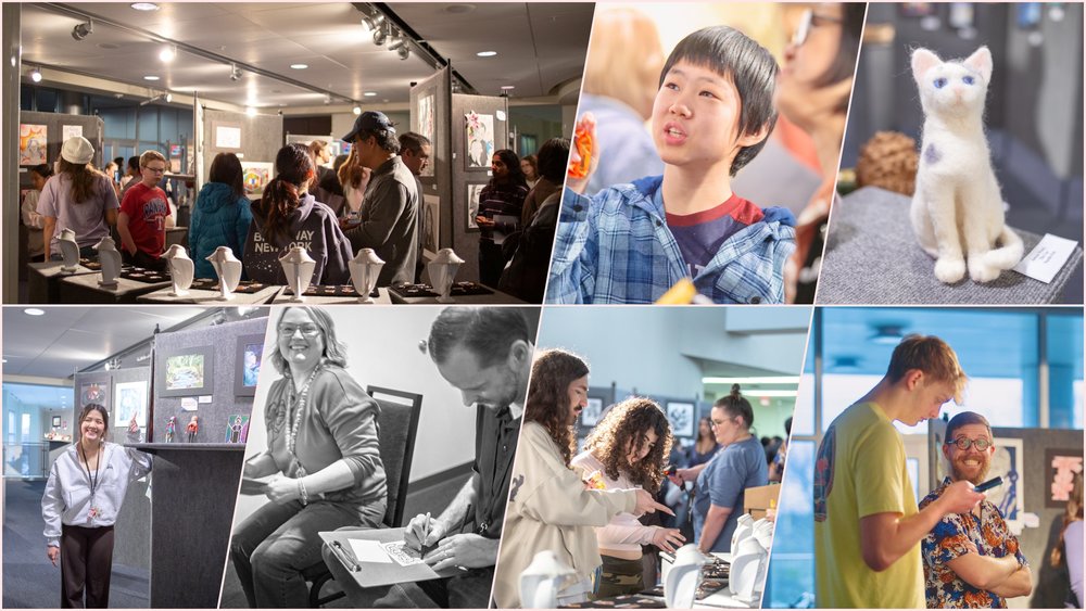 College of photos from juried art competition 