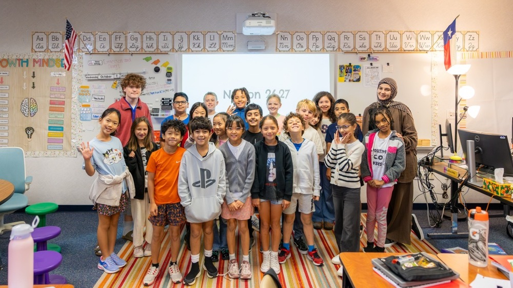 Allen High School Seniors Give Back to Former Campuses on Senior Give Day 