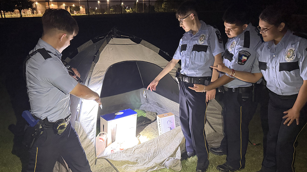 AHS Police Explorers Participate in "Midnight Madness"