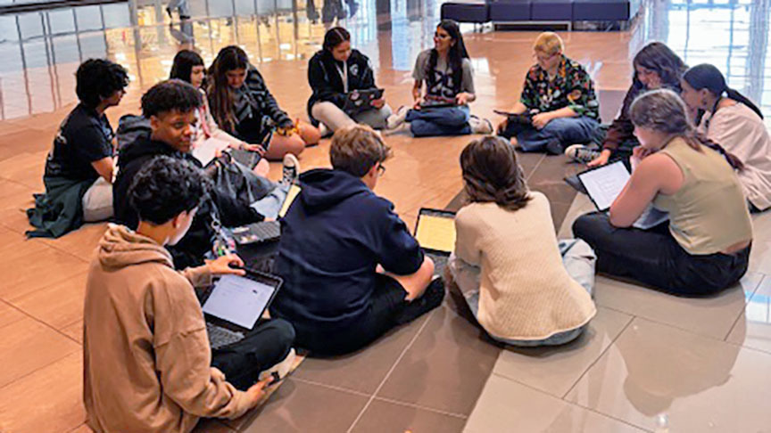 Students plan Plan in a Day production