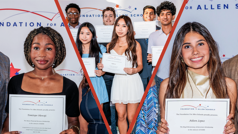 Foundation Scholarship winners graphic collage