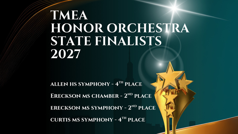 Allen ISD Orchestras Earn Four Top Four Finishes at TMEA State Finals